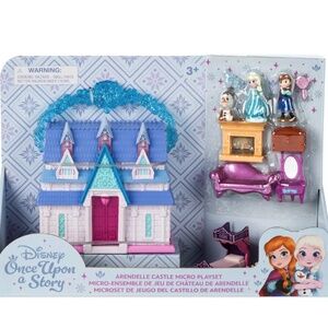 Anna and Elsa Arendelle Castle Micro Play Set –Frozen –Disney Once Upon a Story